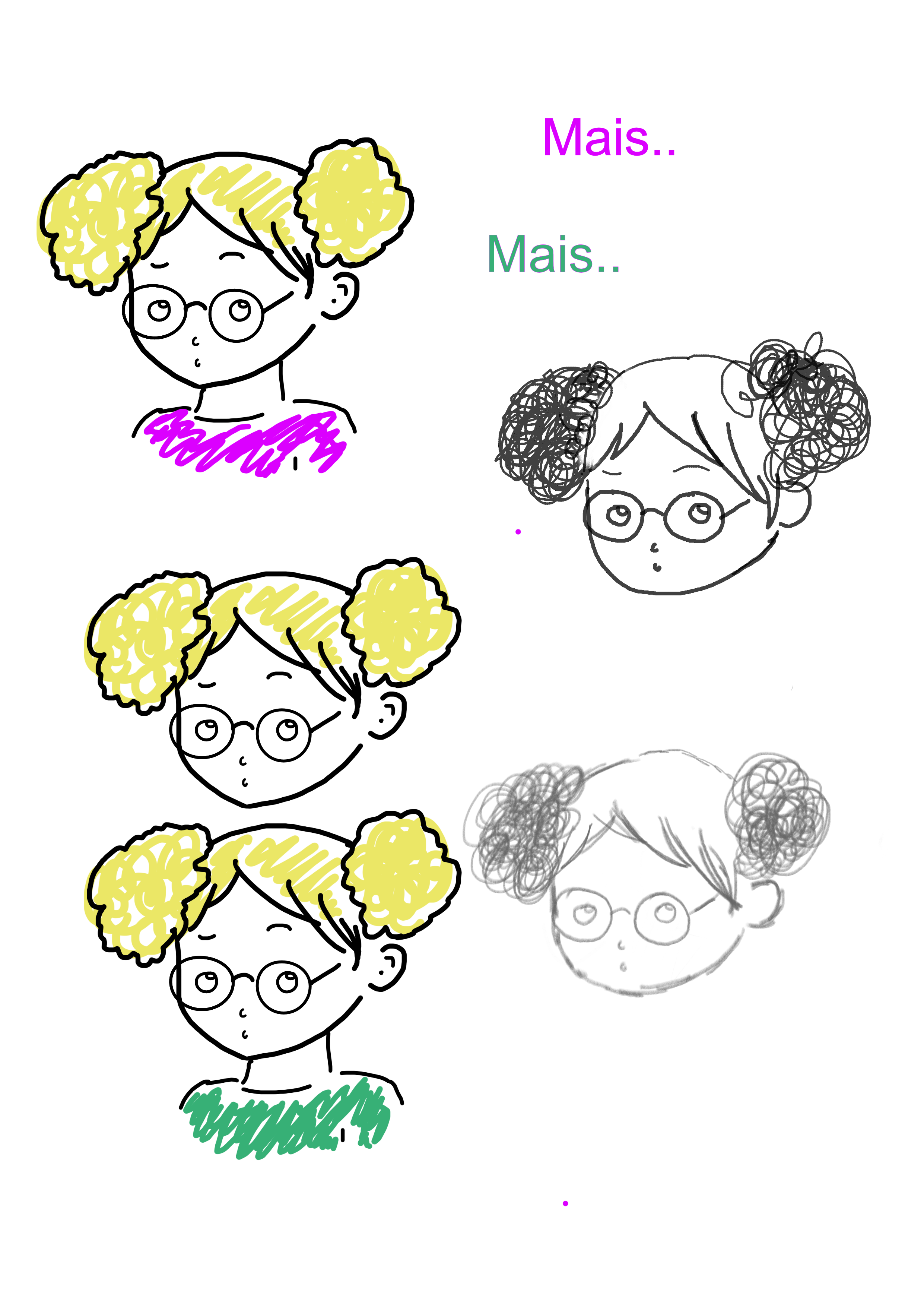 Ébauches de la mascotte
