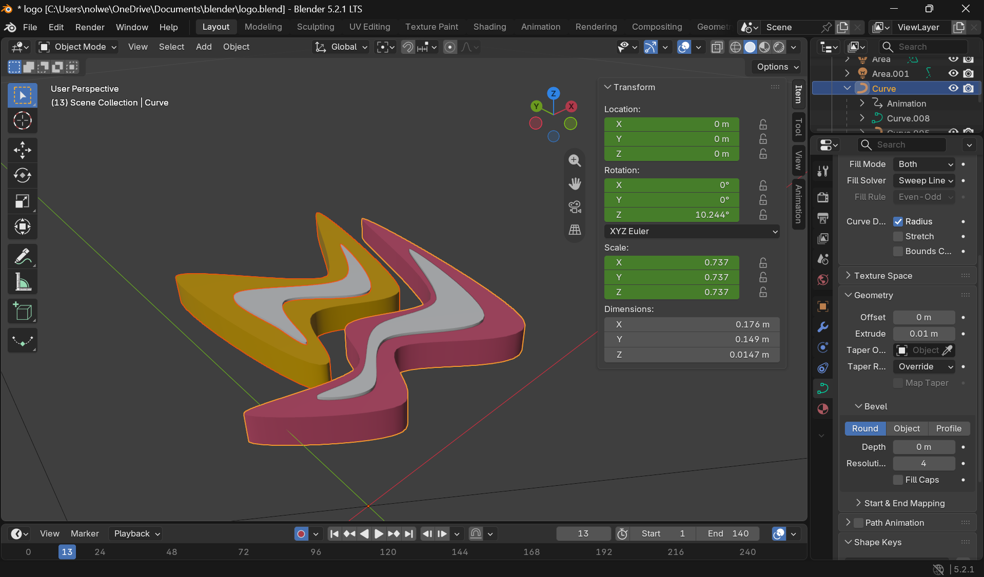 Coulisses de la modélisation 3D sous Blender - vue 1