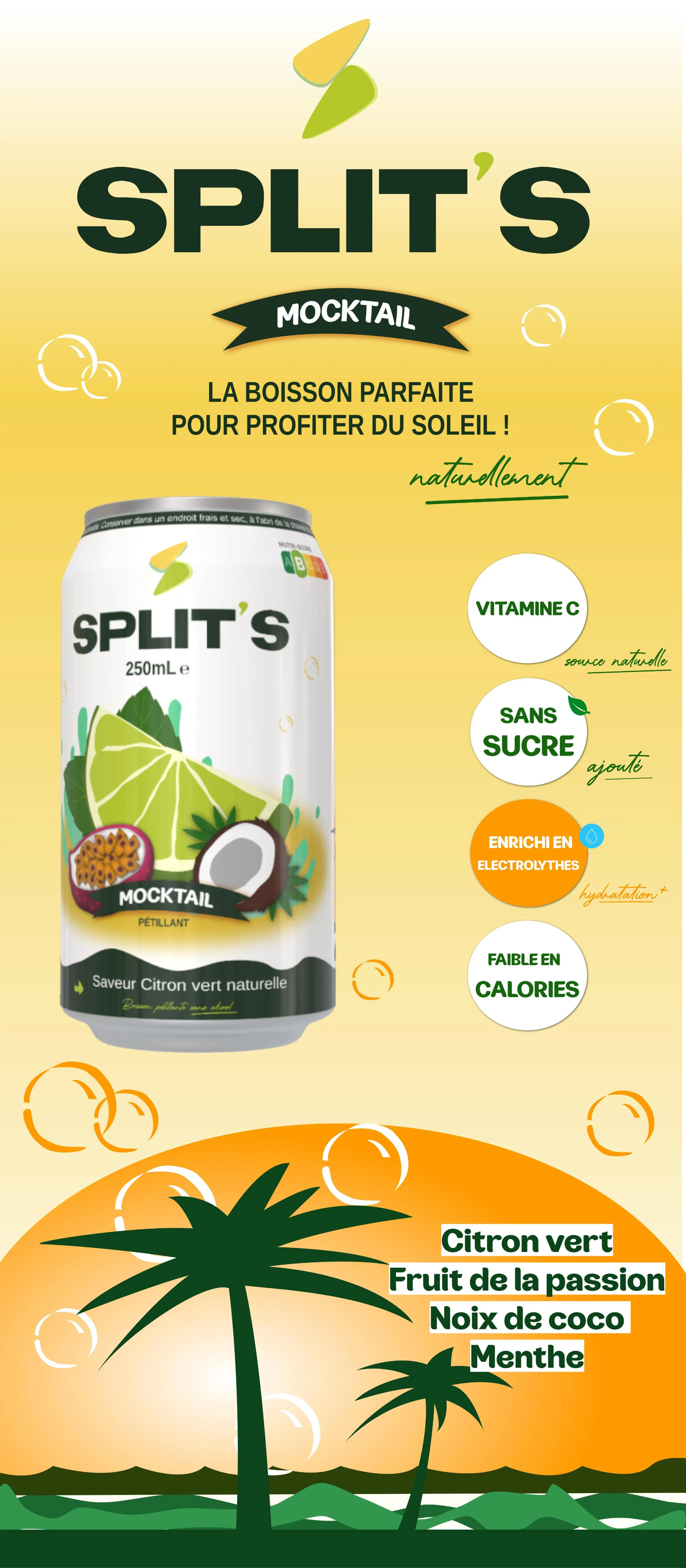 Maquette panneau publicitaire SPLIT'S